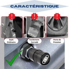 Marcraft Lot De 4 Bouchons De Valve De Pneu En Alliage D'aluminium Résistant à La