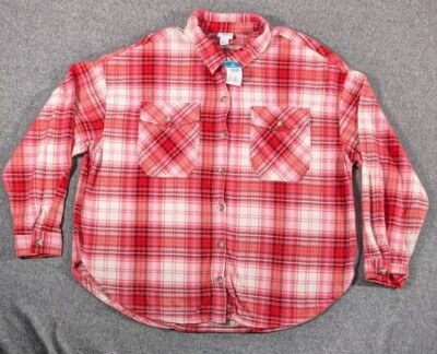 Fleece Shirt Womens 2X Rue21  Rue+ Red Plaid NWT