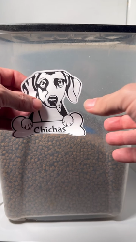 Adesivo Nome Animali Personalizzato | Decalcomania Vinile Impermeabile con Razza di Cane - Video 1 di 1