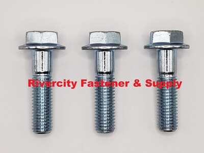 (50) M10-1.5x40 Metric Hex Flange Bolts Grade 10.9 DIN 6921 M10x1.5x40 Screws
