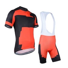 Men's Clearance Cycling Skinsuit Stylish Padded Two Piece Cycling Tri Suit Set