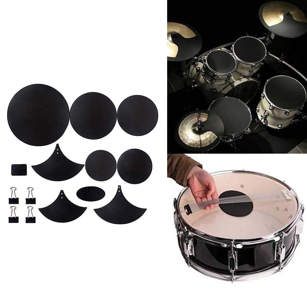 Noise Dampening Drum Mute Pads 14Pcs Set for Quiet Practice and Performance | eBay Noise Dampening Drum Mute Pads 14Pcs Set for Quiet Practice and Performance | eBay