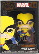 FUNKO POP! PIN MARVEL X-MEN WOLVERINE LARGE ENAMEL PIN 3.5