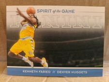 2012-13 Kenneth Faried Panini Spirit Of The Game Insert 