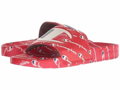 red champion flip flops