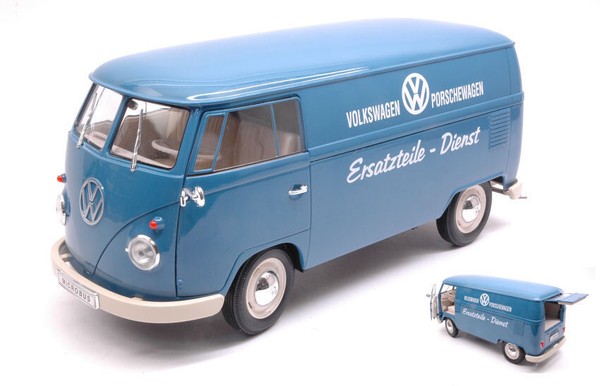 "Volkswagen Vw T1 Bus 1963 Panel Van \"Volkswagen Porschewagen\" 1:18 Modell Welly"-image