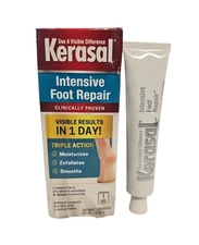 Kerasal Intensive Foot Repair 1 Oz Ointment - Cracked Heels *Damaged Box