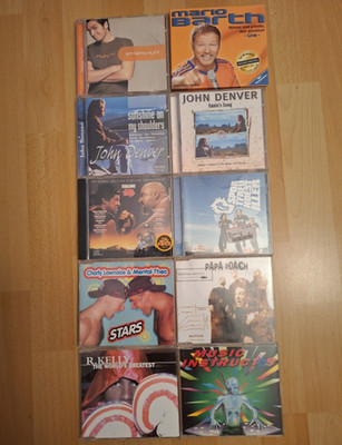 10x Musik CD Konvolut: Mario Barth, John Denver, Papa Roach, R. Kelly