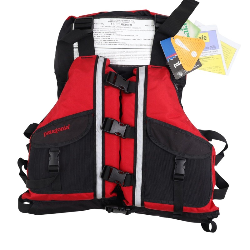 NWT Patagonia Adult Medium Flotation Aid-type III Paddling Vest Red