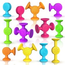 Toddlers Suction Cup Bath Toys: 12 Pcs Sensory Suction Bath Toys for Toddler,...