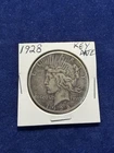 "KEY DATE" 1928 SILVER PEACE DOLLAR