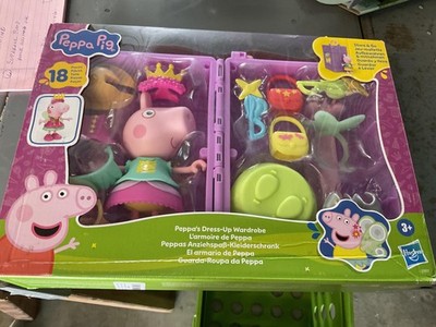 Peppa Pig Peppa's Dress-Up Wardrobe Toy 18pc Dress Up Friends 3+ New Boxed