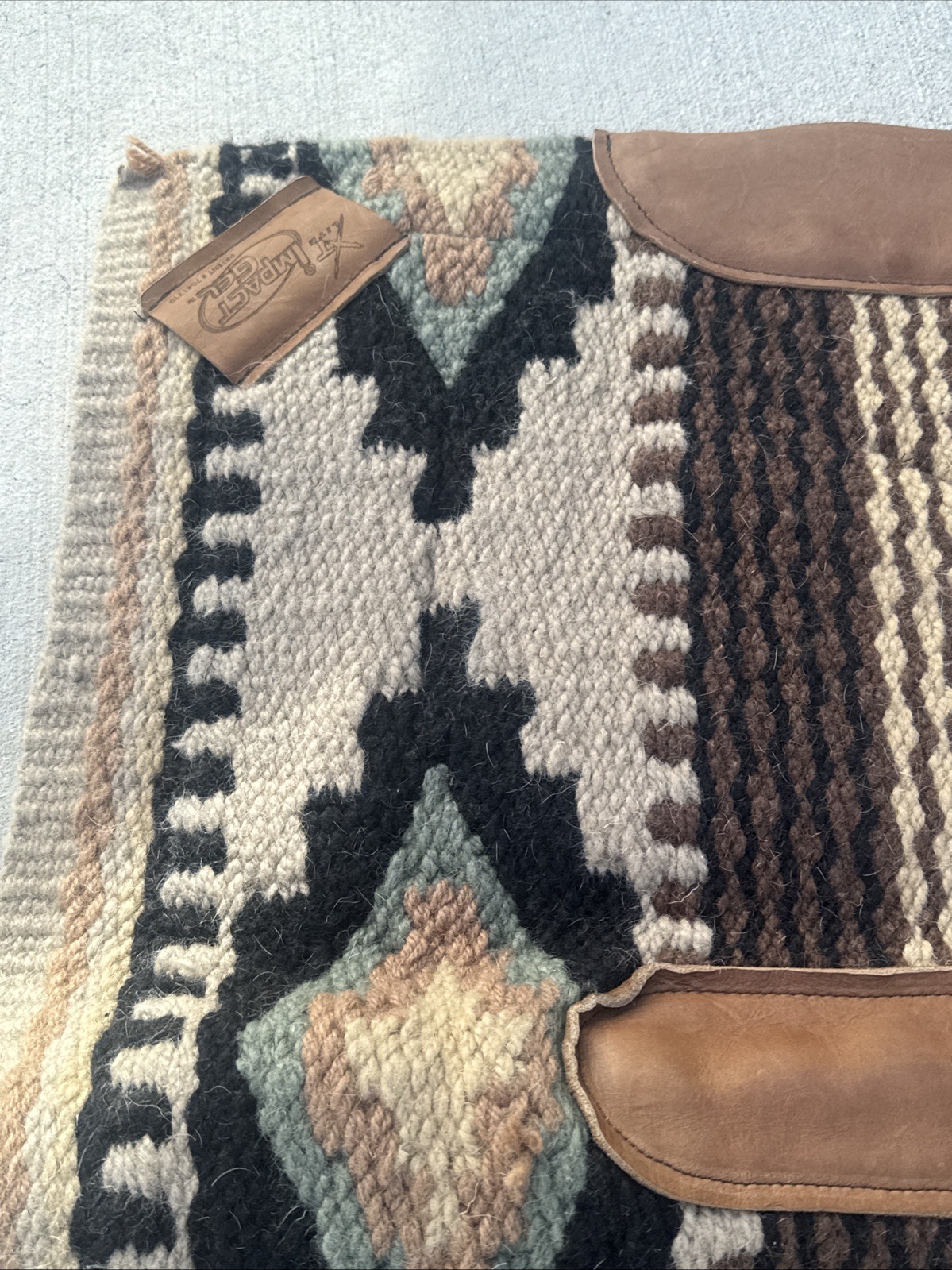 Horse Tack Impact Gel Woven Top Western Aztec Native American Saddle Pad