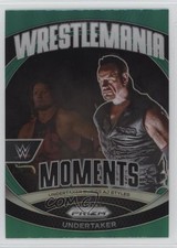 2024 Panini Prizm WWE WrestleMania Moments Green Prizm Undertaker #33 y2p