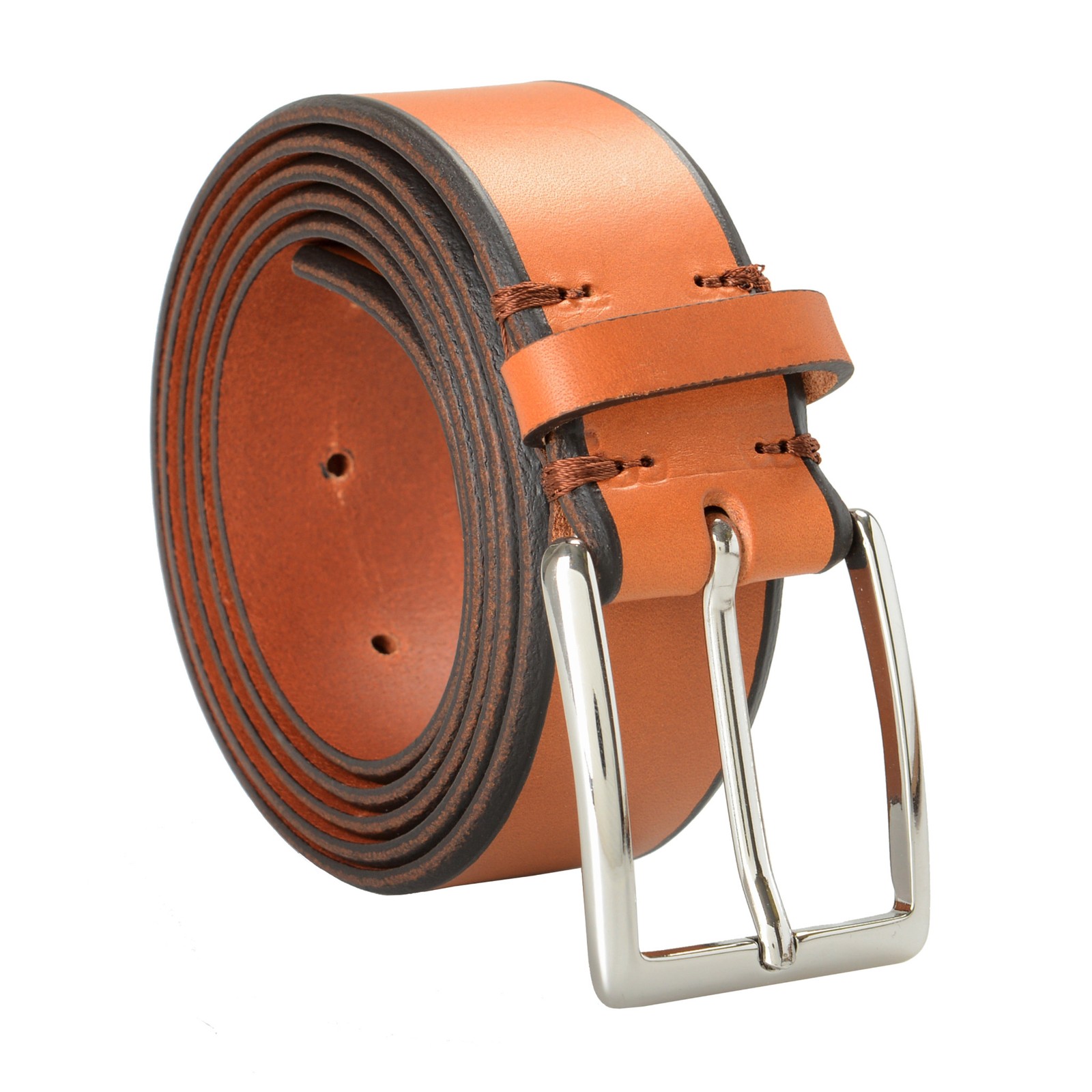 Мужской коричневый ремень из 100 кожи Cavalli Class украшенный пряжкой 5090₽