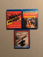 Quentin Tarantino Blu-ray Movie Lot Pulp Fiction, Reservoir Dogs, Inglourious 