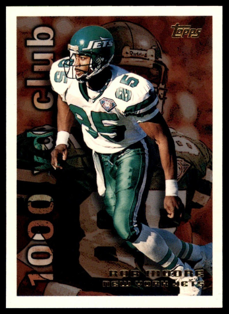 1995 Topps Rob Moore 1000 Yard Club #28 Jets