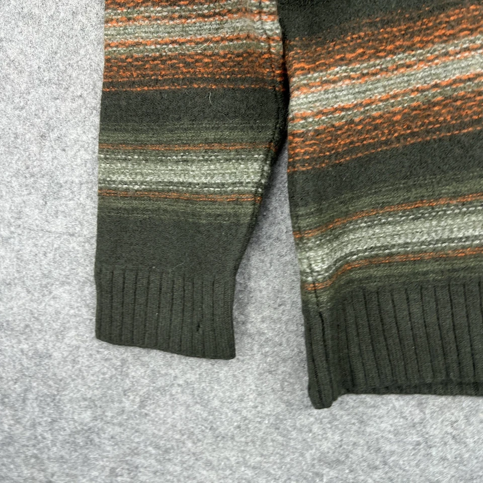 Vintage Nautica Jeans Company Sweater Womens XL Wool Striped Pullover 90s - Imagem 4 de 4