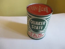1960's QUAKER STATE F-L-M A-T FLUIDMAUTOMATIC TRANSMISSION FLUID 1 QUART.CAN