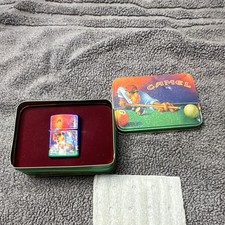 Camel Zippo Collectible Pool Theme Lighter 1993 RJRTC in Tin Box