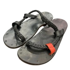 Kika NY Black Sandals Size 9 US/UK Comfortable Flat Shoes Used