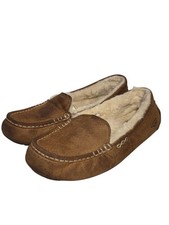 UGG Mens Ascot Slipper Loafer Leather Slip-On Slippers Lined 10 VR