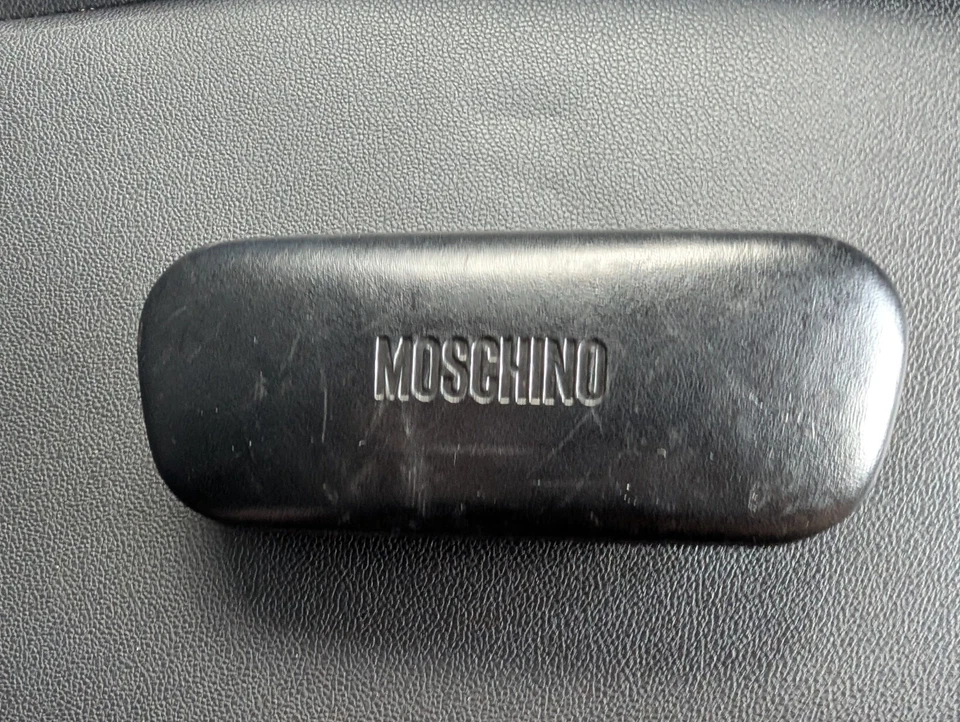 Vintage Authentic Moschino Prescription Sunglasses Olive Frame - Image 4 of 4