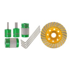 Stained Glass Grinder Bit - Diamond Grinder Bit Head Tools 1/8 1/4 3/4 1 in w...