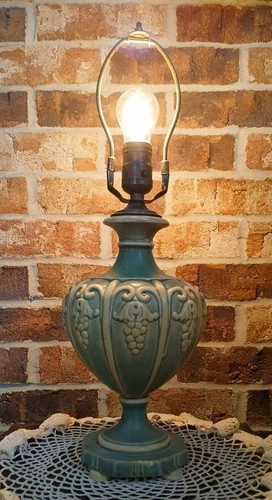 McCoy / Roseville/ Weller Lamp, c1930's Vintage Art Deco Pottery, No Damage