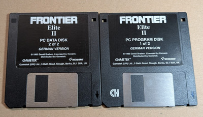 Frontier Elite II 2 Konami Deutsch MS DOS 386 486 19933,5'' Diskette GETESTET