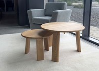 2-Er Set Couchtisch/Beistelltisch Massivholz Eiche Wildeiche Massiv GeöLt Neu