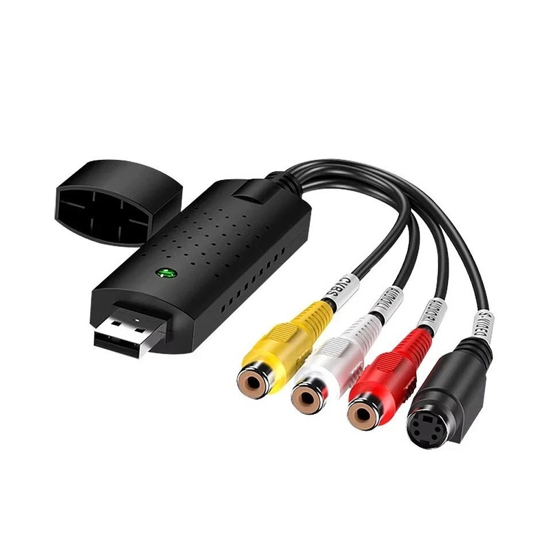 USB Video Capture Card Easy Cap VHS VCR Mini DV Hi8 DVD to Digital Converter