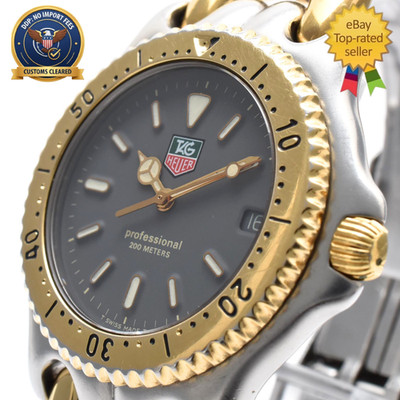 [ Exc+4 ] Vintage TAG Heuer S95.206E S/el SEL Gray Dial 200M Men's Quartz Watch
