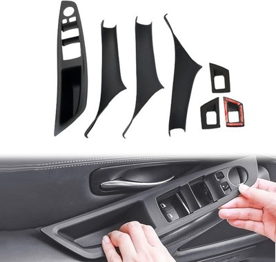 7Pcs No-Remove Interior Door Pull Handle Sticky Cover for BMW 5 Series F10/F11 5