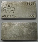 South Side Associates 43.24 Troy oz Vintage Machined .999 Fine Silver Bar Clover