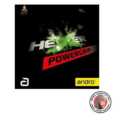 New andro Table Tennis Rubber Spin Tension Hexer Power Grip Soft Back ITTF