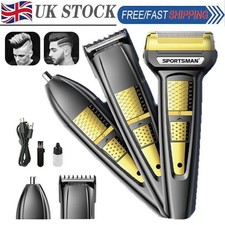3-in-1 Rechargeable Hair Beard Trimmer Foil Shaver for Men Grooming Electric Kit