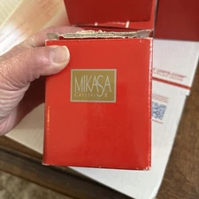 MIKASA CRYSTAL CHRISTMAS TREE VOTIVE CANDLE HOLDER NEW SN 106/610