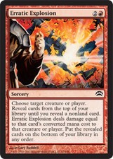 Erratic Explosion Light Play, English Magic the Gathering MTG Planechase 2012
