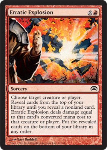 Erratic Explosion Light Play, English Magic the Gathering MTG Planechase 2012