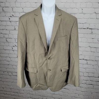 Gianna Uomo Gold Label Beige 2 Button Vented Notch Blazer Sport Coat 46S
