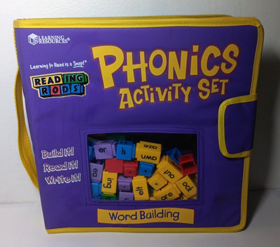 Learning Resources Phonics Activity Set Reading Rods Word Building Purple Kit