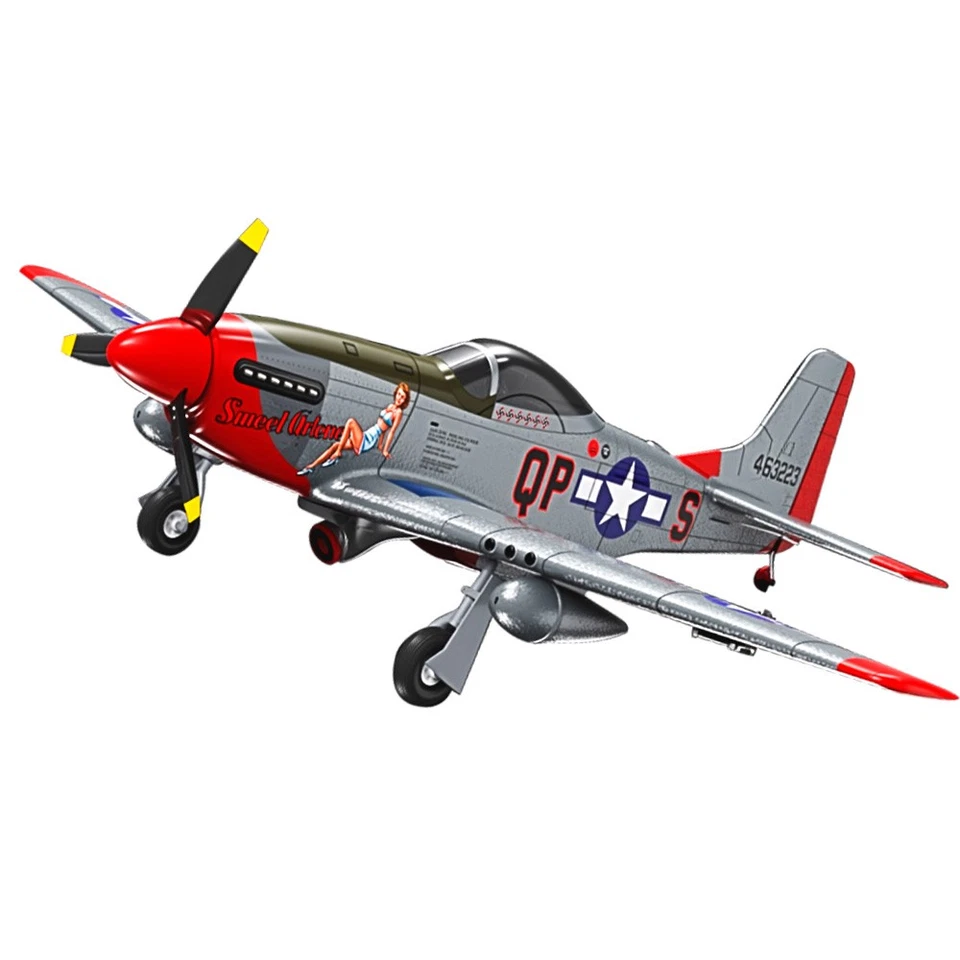 9IMOD P-51D RC Plane 10CH Brushless 1/16 6-Axis Gyro 3D Remote Control Airplane - Image 4 of 4