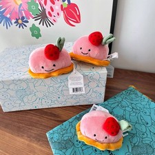 Jellycat Strawberry Pudding Plush   Sweet  Adorable Toy