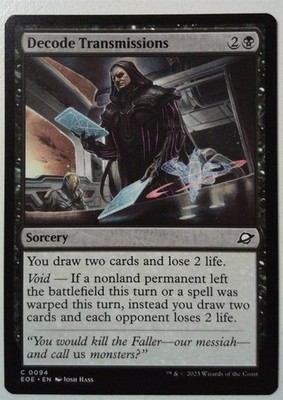 Decode Transmissions *Common* Magic MtG x1 Edge of Eternities