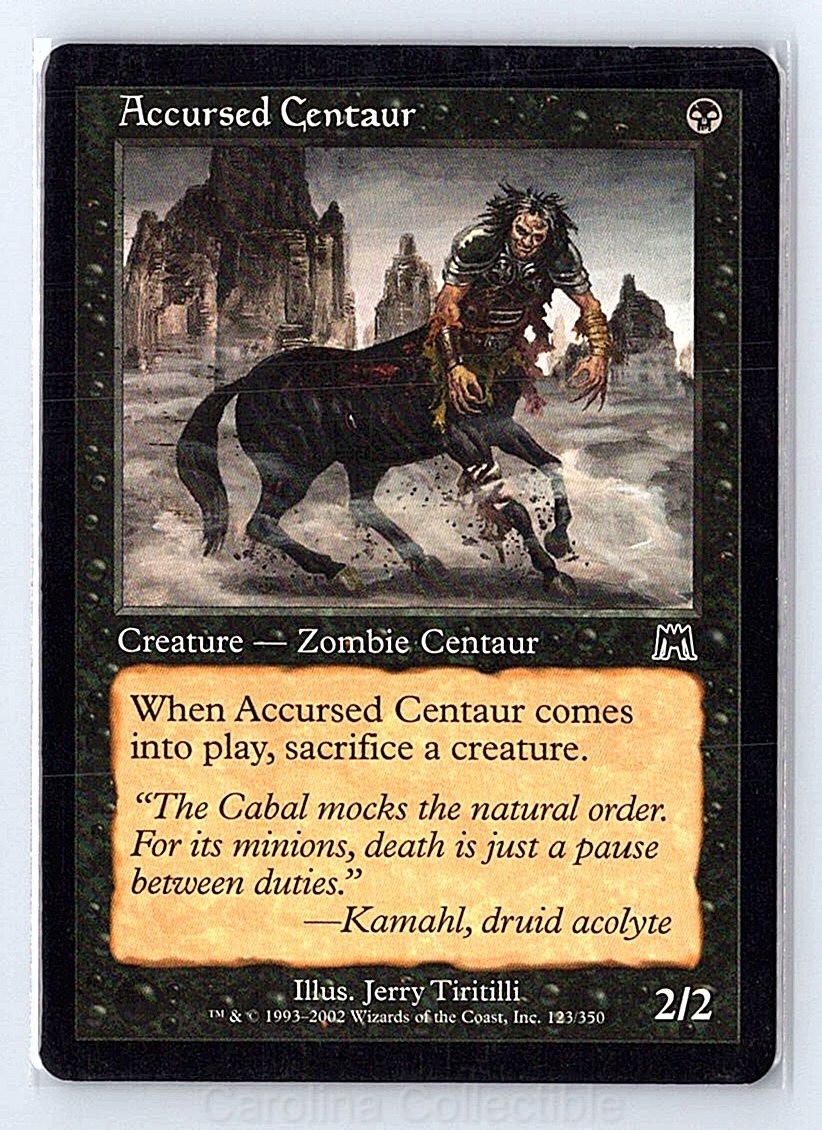 Accursed Centaur Lightly Played - Onslaught 123 Magic: The Gathering