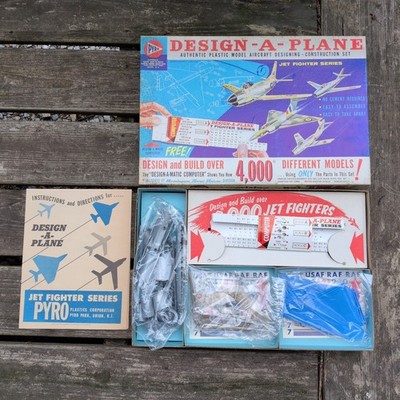 AS-IS Vintage Pyro Design-A-Plane Jet Fighter Series Model Kit