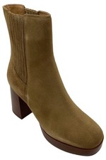 Nine West Womens Eds Mid Boot Dark Brown
