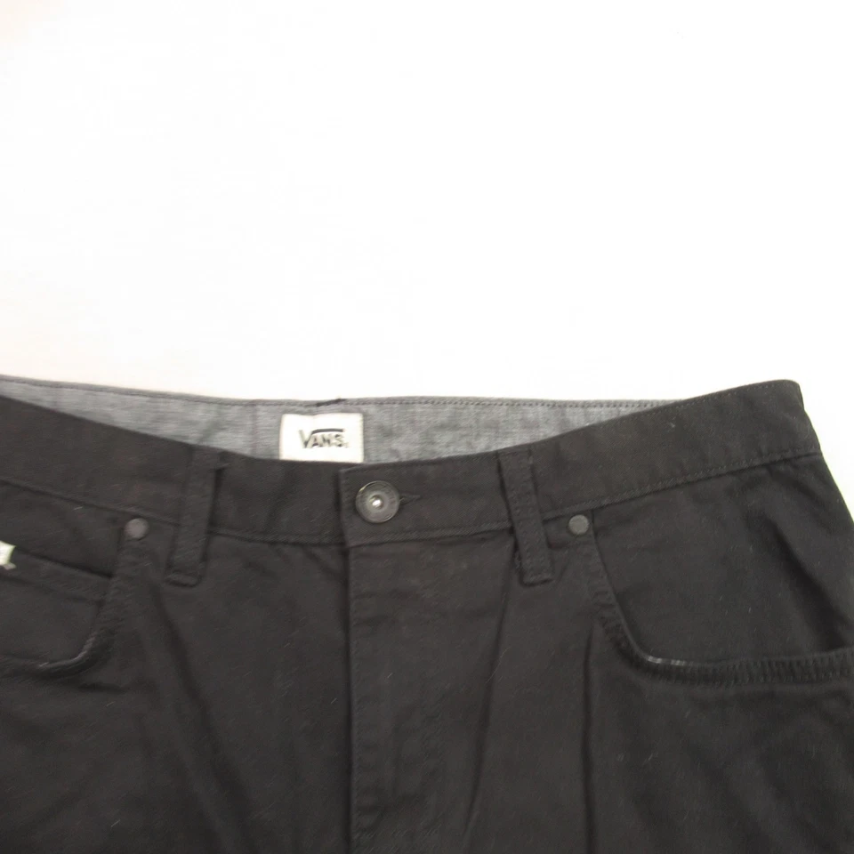Pantalones Cortos Vans Para Hombre 34 Bolsillos Ligeros Aire Libre Chino Negro Patín Foto 2 de 4