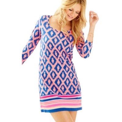 Lilly Pulitzer Beacon Dress Little Fish Engineered NWOT Sz XS Rare Coastal Fun